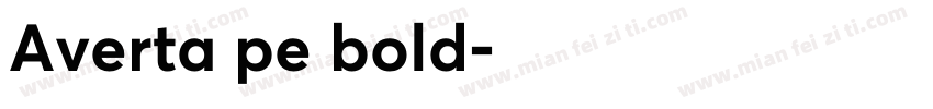 Averta pe bold字体转换